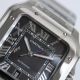 TW Factory Replica Cartier SANTOS Black Dial Stainless Steel (4)_th.jpg